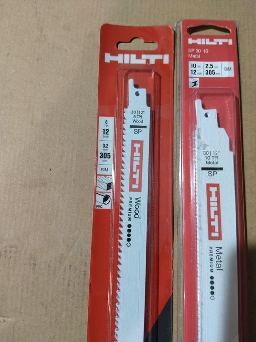 Hilti ножове за саблен трион