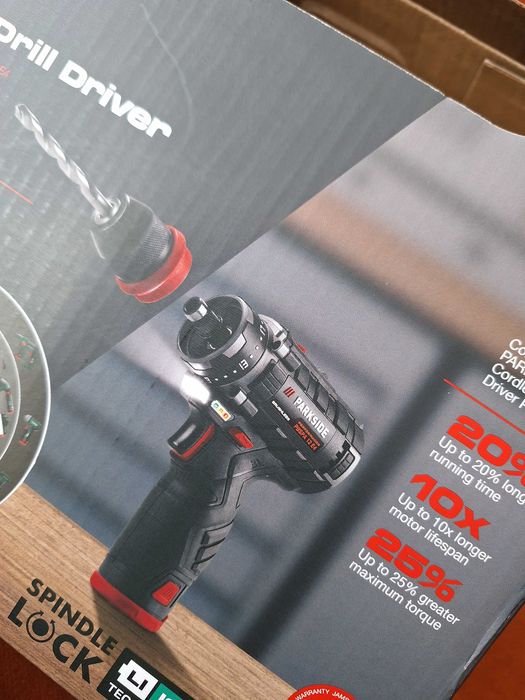 Masina de gaurit si insurubat Parkside, Performance Brushless model PBSPA 12 E4, 35 Nm, 2 viteze
