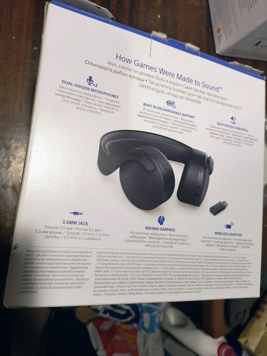 Слушалки Sony pulse 3D