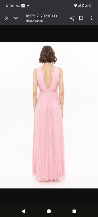 Rochie seara mătase naturala Nissa marimea S