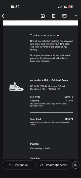 Jordan 4 oxidized green