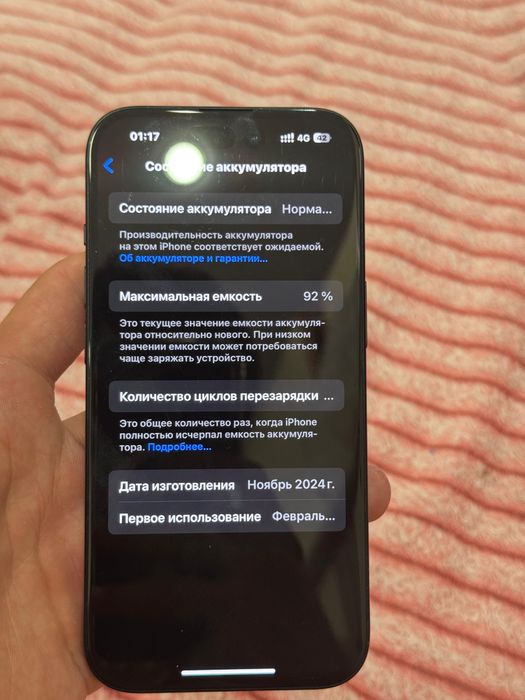 Айфон 15 92% на 128г
