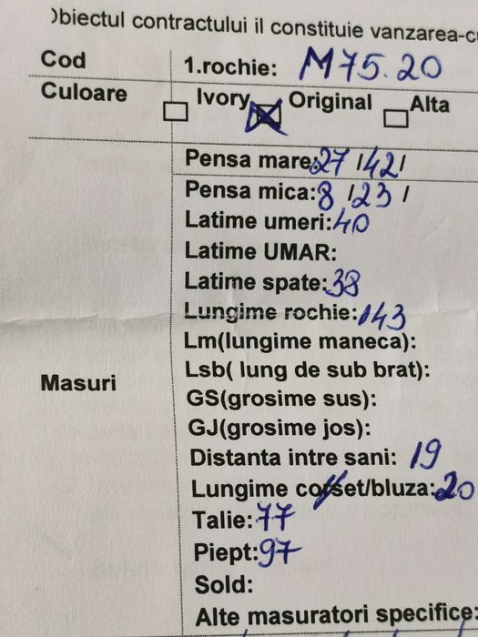 Vand rochie mireasa  Maya Fashion + voal 3m cadou