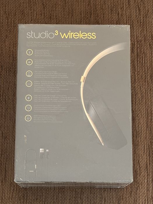 Căști Beats Studio 3 Wireless (PURE AMC) (Noi, Sigilate)