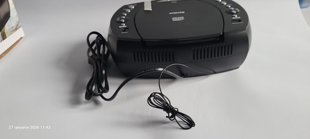 Aparat radio Karcher cu ceas Cd/Usb/