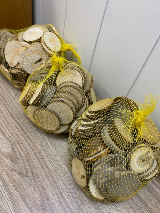 Дървени шайби - Сет 100 броя