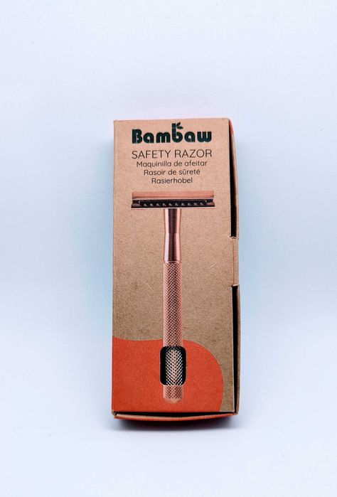 Bambaw дамска safety razor rose gold с 5 ножчета нова