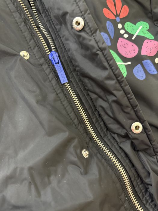 Цветно детско момичешко яке с качулка и ластик