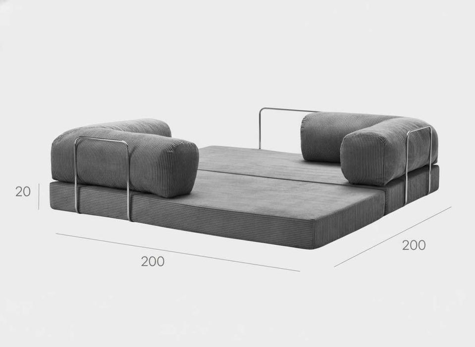 Компресиран, ортопедичен диван Forest tales, размер 2000х1000х700 мм