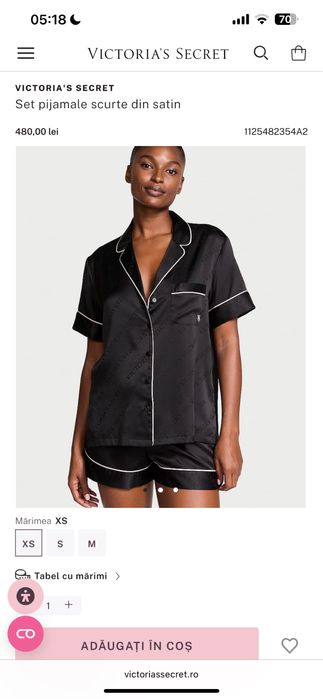 Pijama Victoria's Secret scurta masura L