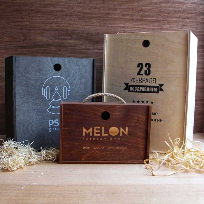 Изготавливаем Боксы Коробки Упаковки Дерево Фанера ЭКО