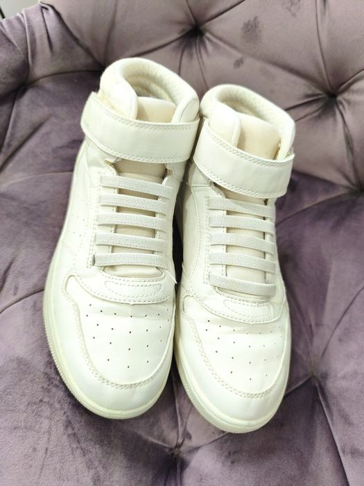 Sneakersi/ teniși înalți Geox pentru copii din piele naturală