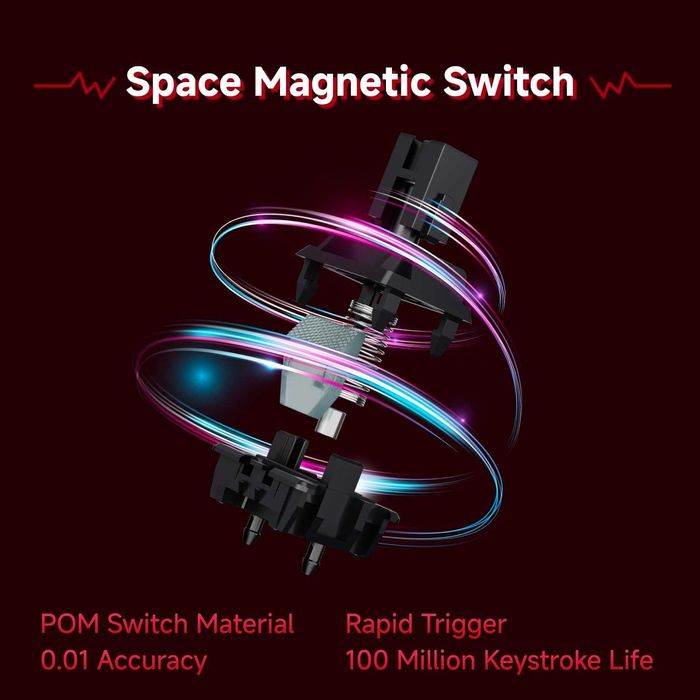 Магнитно Механическая клавиатура eweadn battle 68, rgb 8k
