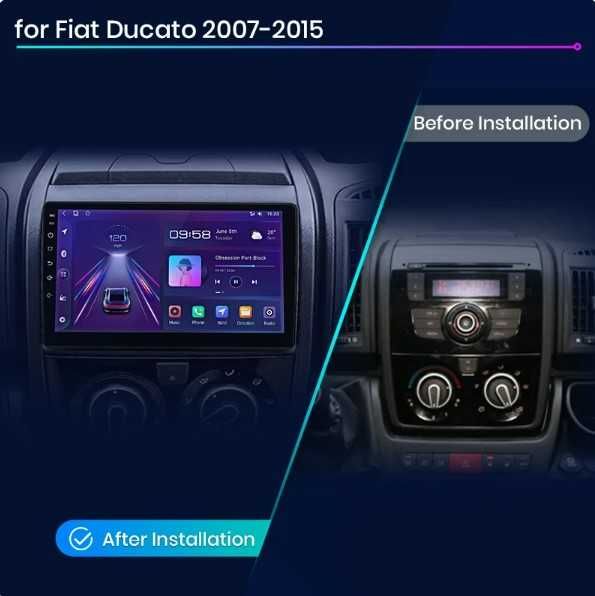 Navigatie Android Fiat Ducato / Peugeot Boxer Carplay Android Auto