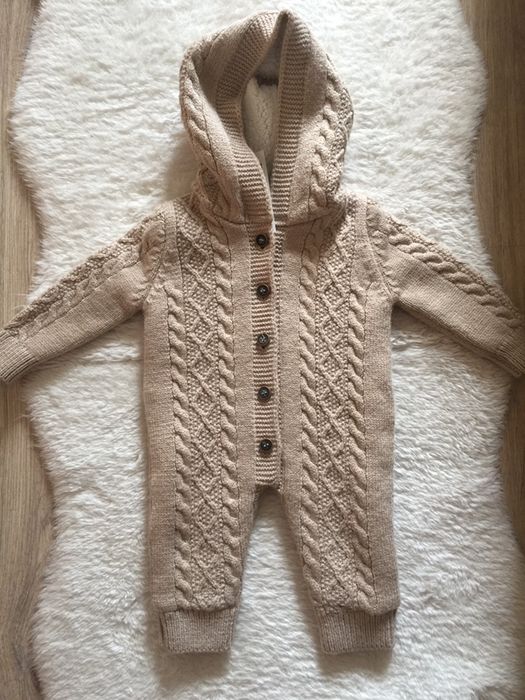 Вязаный ромпер 6-9 мес новый