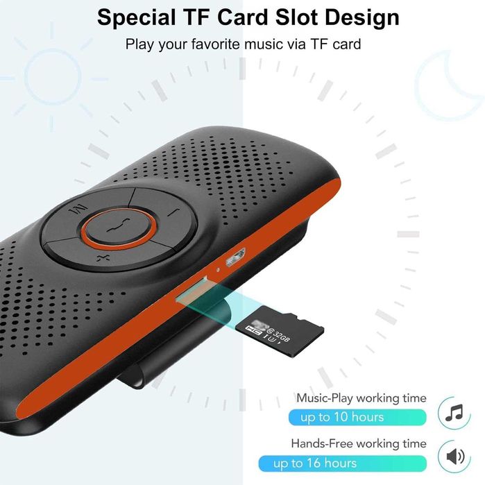 Bluetooth Handsfree Високоговорител за кола – Гласов контрол