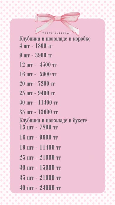 Клубника в шоколаде в АЛМАТЫ