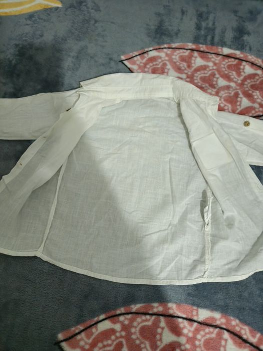Cămașă baiat alba  98-104cm