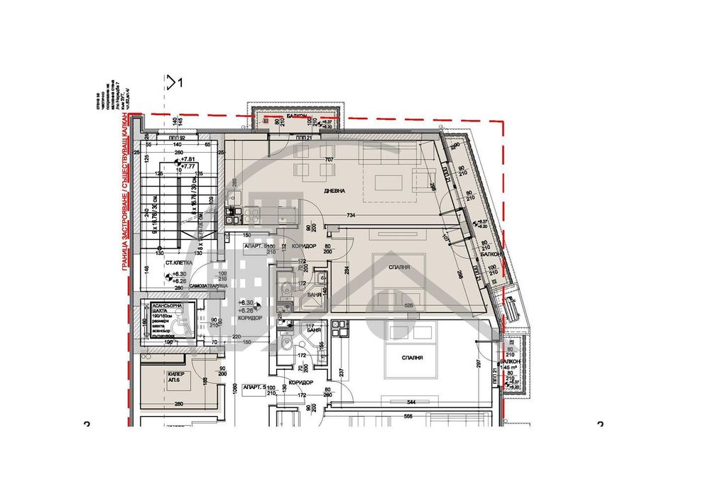 Продава се Двустаен апартамент в Варна, Левски - 74 кв.м за 1055 €/кв.м - Снимка #6