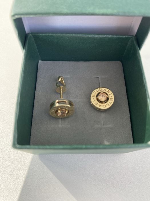 Золотые серьги BVLGARI