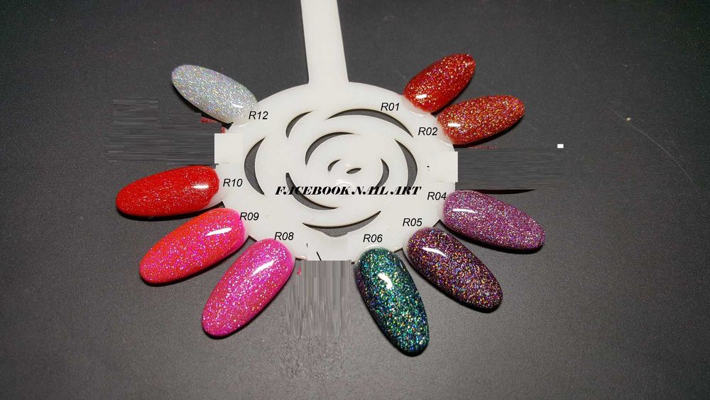 10мл / 7мл ROSALIND RAINBOW / гел лак брокат