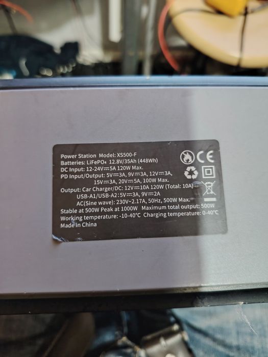 Stație alimentare  portabila 220v 1000w peak