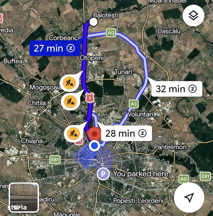 Intravilan  curți construcții asfalt cu apă și canal 10 m curent la 20