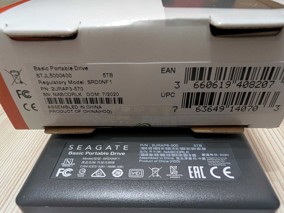 Външен Твърд Диск - УСБ, Seagate Basic 5TB External Hard Drive USB 3.0