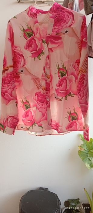 Дамска цветна риза