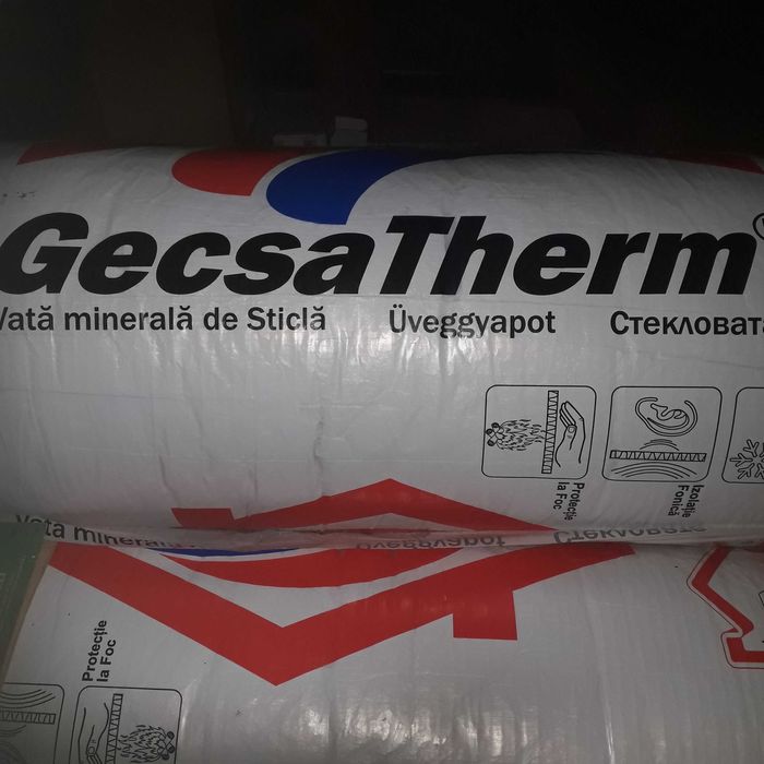 Vata minerala de sticla cu aluminiu