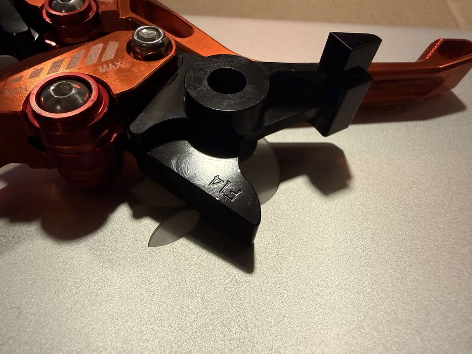 Set manete frana si ambreiaj, portocaliu pentru motociclete Y688 F14