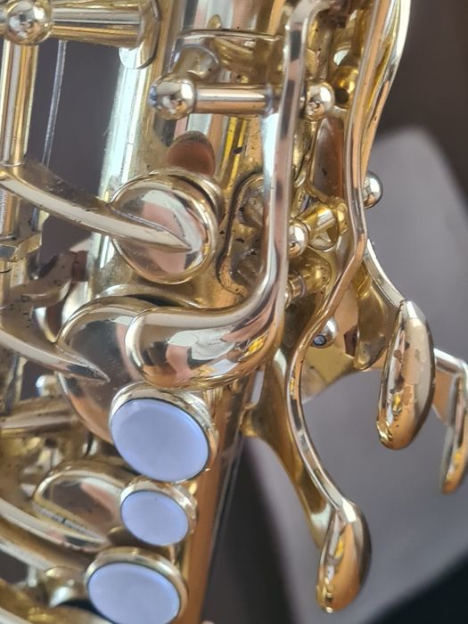 Saxophone Yamaha Yas32 Purple logo-Ямаха Яс32 Пърпъл лого