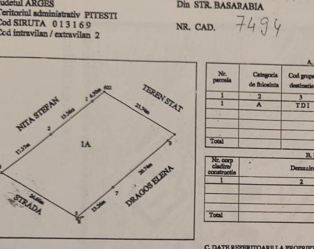 Teren langa sala polivalenta. Prelungirea Craiovei