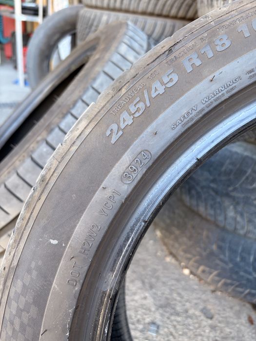 Set 2 anvelope second hand KUMHO ECSTA PS91 245 45 R 18 100Y DOT 3924