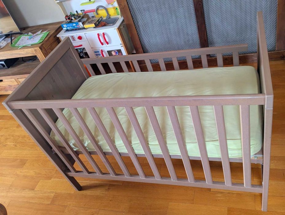 Patut bebe ikea Sundvik cu saltea
