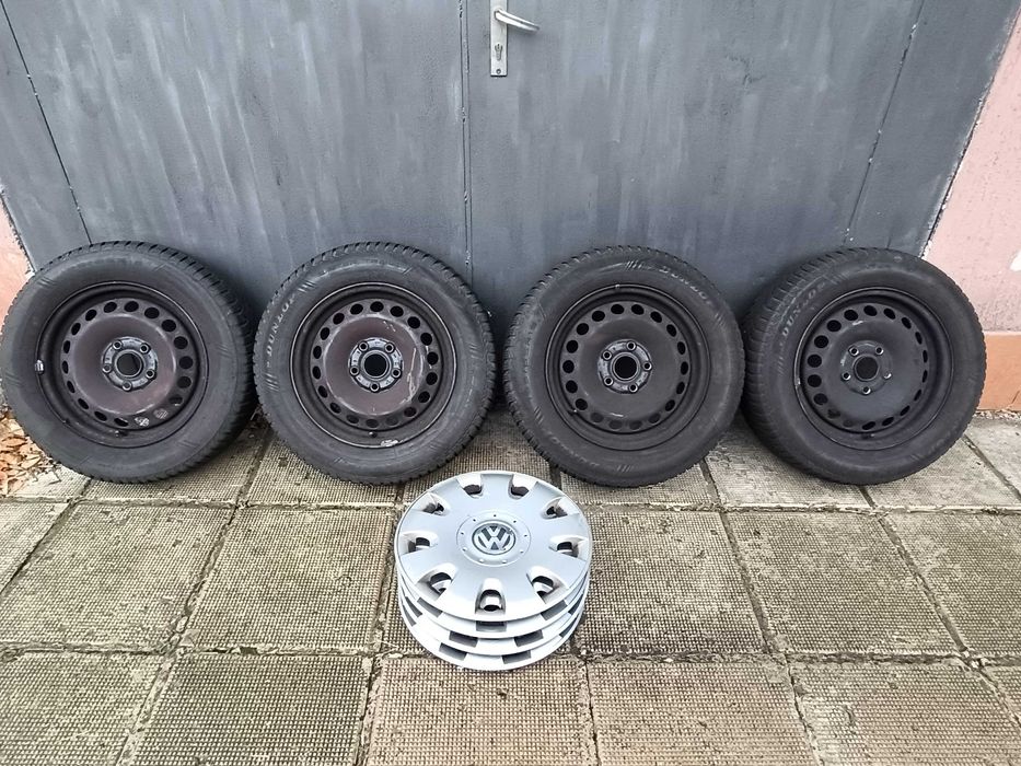 Джанти 15 ' със зимни гуми 195 65 15 VW GOLF 5x112 57,1 / Фолксваген