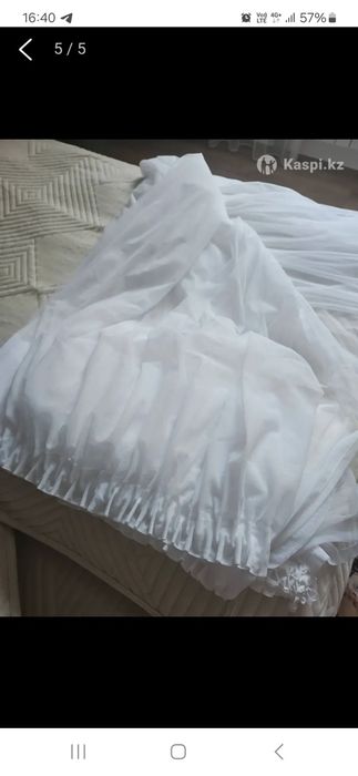 Тюль белая сетка