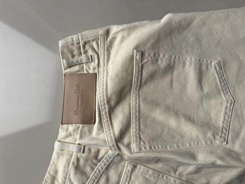 pantaloni de blugi Massimo Dutti crem marimea 40