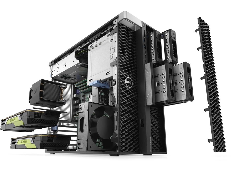 Workstation DELL 5820, Xeon 4.5GHz, 128GB RAM, SSD NVMe+3xHDD RAID5