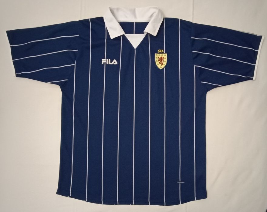 Fila Scotland 2002/03 Home Jersey оригинална тениска L Фила Шотландия фланелка