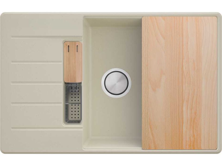 Бежов кухненска мивка от гранит Копенхаген 780x500 SmartSpace Top 60