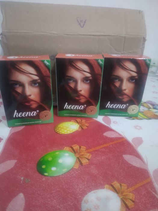 Vopsea henna naturală  3 cutii de 100 grame