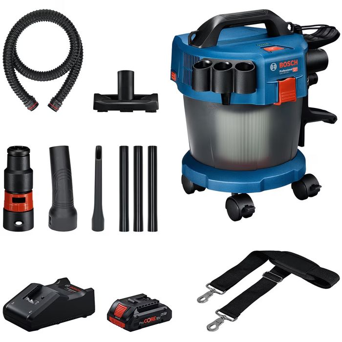 Aspirator umed/uscat BOSCH GAS 18V-10, 10 l, 18V, albastru