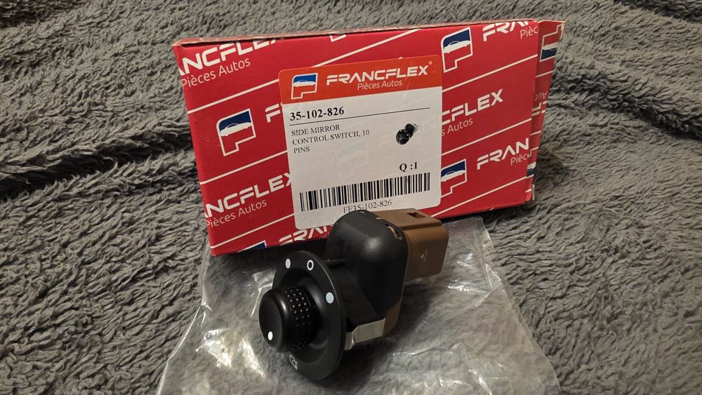 Бутон огледала с прибшране за Renult