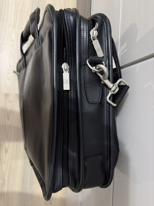 Geanta laptop HP, originala, piele naturala, 17”