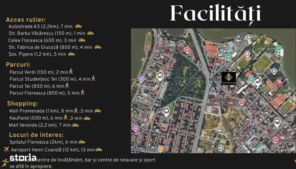 Apartament Lux 4 Camere Floreasca I Terasa 52mp