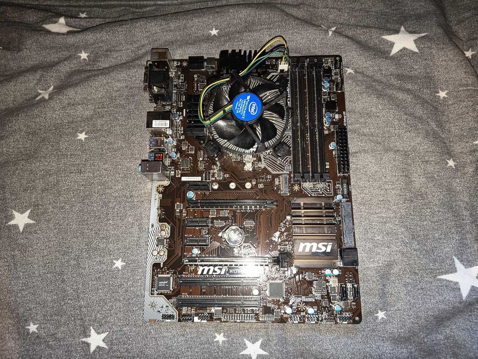 Placa baza gaming gen 6 si 7 intel, MSI H170A Pc Mate, suport i7 7700K, gratis cpu Pentium + cooler