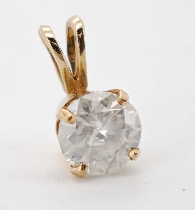 Pandativ aur 14k cu diamant 0.70ct