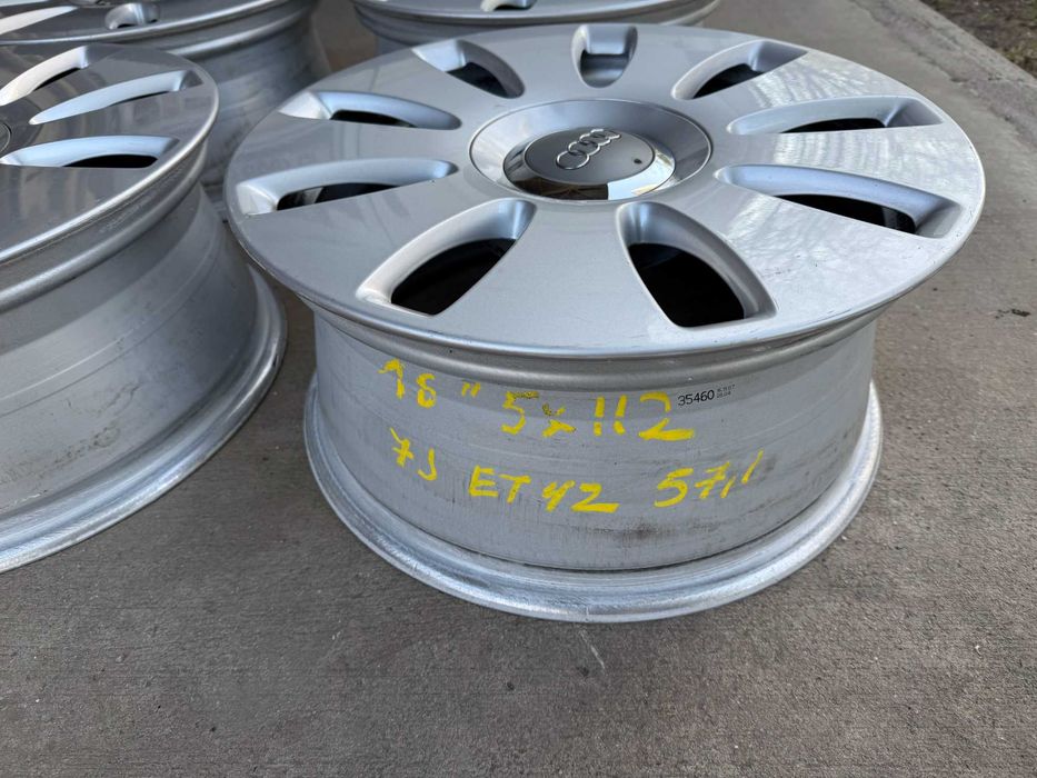 4 бр. оригинални алуминиеви джанти AUDI 16" 5x112 ф57.1, ET42, 7J.