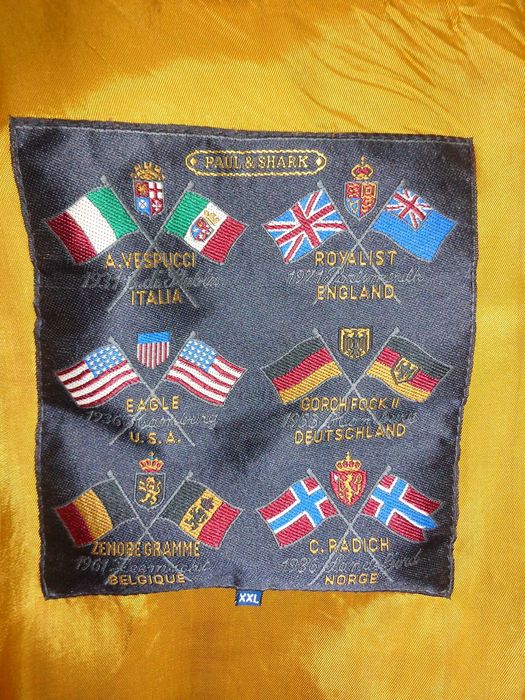 Jacheta Paul& Shark Yachting din lana khaki marimea XXL